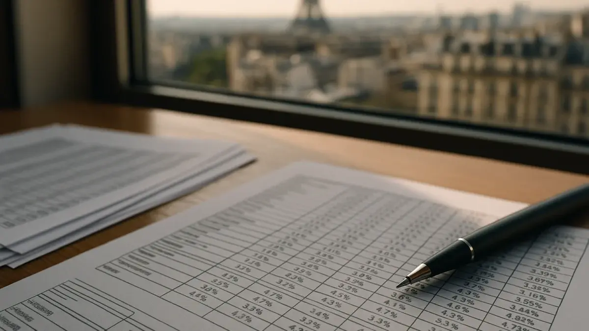 Analyse de rendement de dividendes sur documents financiers imprimés