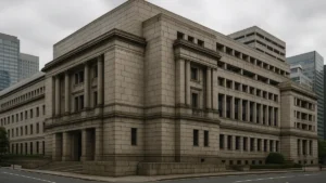 Façade du siège de la Banque du Japon à Tokyo