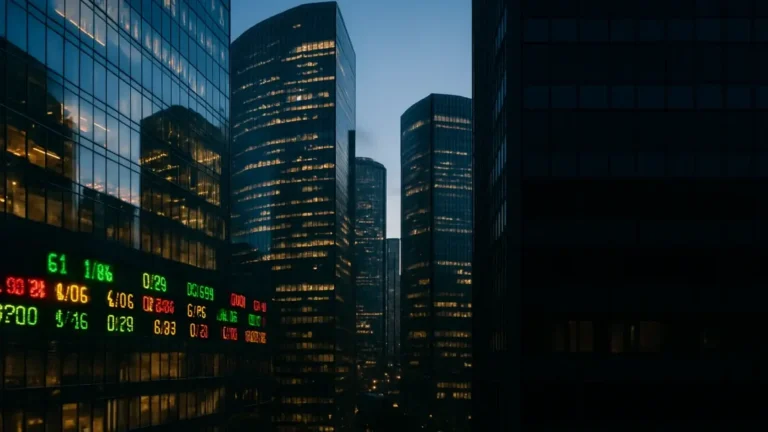 Contraste visuel entre marchés cotés et entreprises technologiques privées non cotées