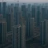 Immeubles résidentiels chinois vides et inachevés en périphérie urbaine