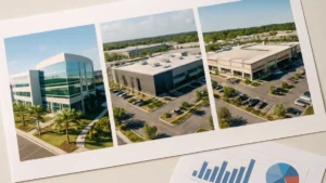 Portefeuille immobilier international avec actifs de santé, data center et commerce