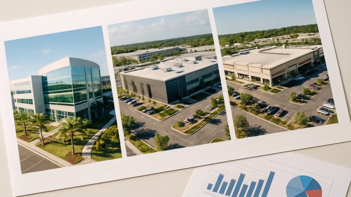 Portefeuille immobilier international avec actifs de santé, data center et commerce